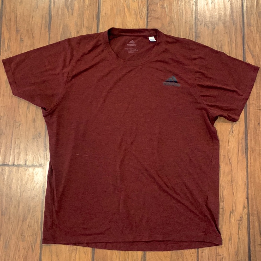 Maroon Adidas “FreeLift” Climalite Short Sleeve T-Shirt